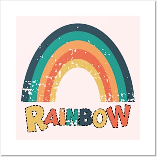 Vintage Rainbow Posters and Art